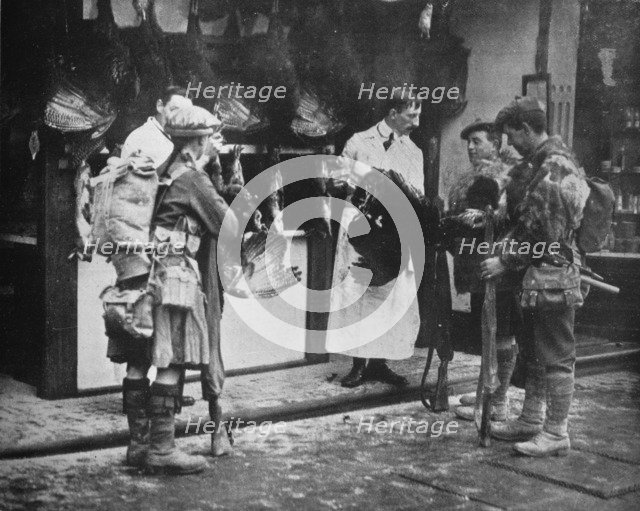 'The soldiers as family men', 1915. Artist: Unknown.