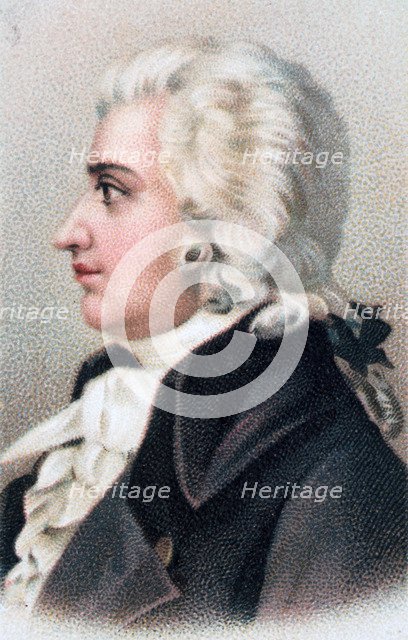 Wolfgang Amadeus Mozart, 18th century Austrian composer, 1912. Artist: Anon