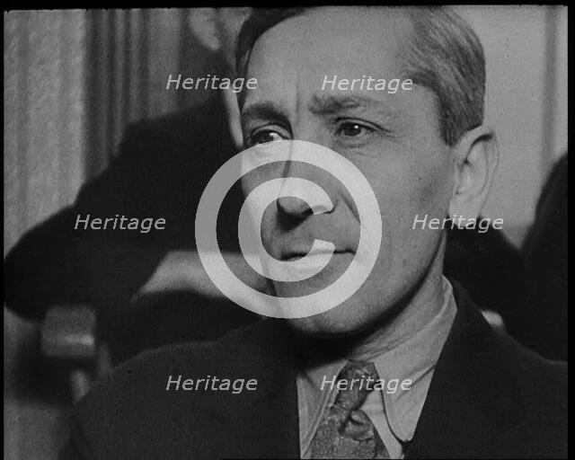 American Civilians in the Audience in a Courtroom During the Lindbergh's Kidnapping Case Trial, 1930 Creator: British Pathe Ltd.