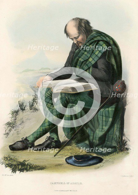 Campbell of Argyll,  from The Clans of the Scottish Highlands, pub. 1845 (colour lithograph)