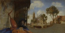 A View of Delft, with a Musical Instrument Seller's Stall, 1652. Artist: Fabritius, Carel (1622-1654)