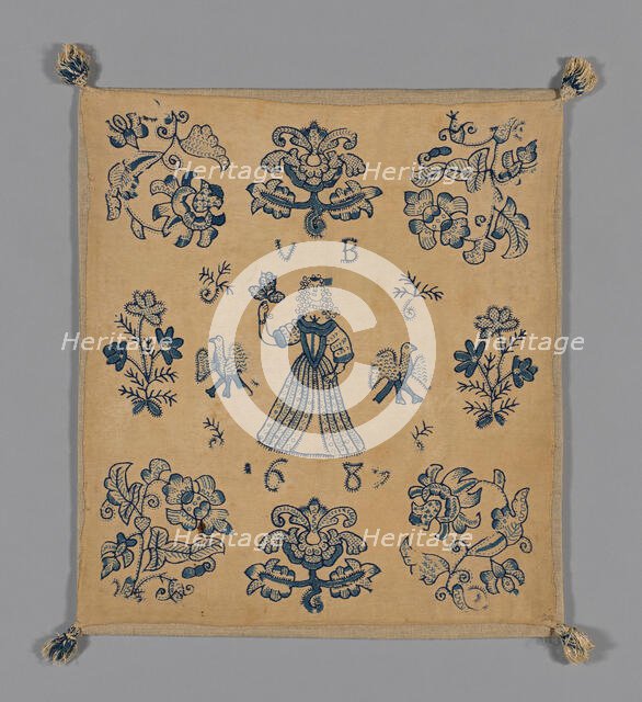 Cushion Cover, England, 1689. Creator: Unknown.