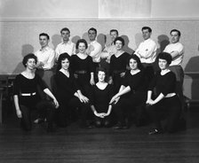 Wombwell Operatic Society group photograph, South Yorkshire, 1961. Artist: Michael Walters