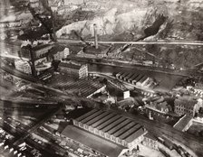 Aerial view of the Mackintosh Factory, Halifax, West Yorkshire, 1919. Artist: Unknown