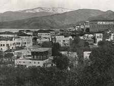 View of the city with Mount Lebanon, Beirut, 1895.  Creator: W & S Ltd.