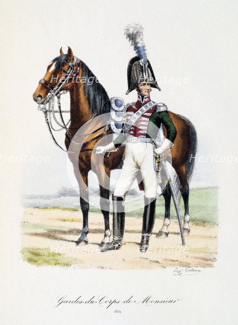 'Gardes-du-Corps de Monsieur', 1814. Artist: Eugene Titeux