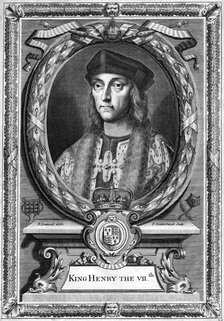 Henry VII of England, (17th century).Artist: Edward Lutterell