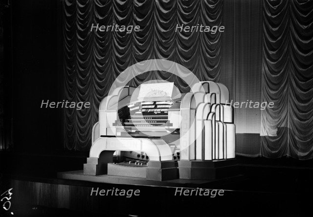 Compton organ at the Odeon, Haverstock Hill, Camden, London, 1934. Artist: J Maltby