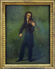 Portrait of Niccolò Paganini (1782-1840), 1830-1831. Artist: Kersting, Georg Friedrich (1785-1847)