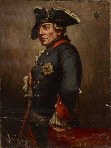 Portrait of Frederick the Great (1712-1786), second half of 19th century. Creator: Unknown.