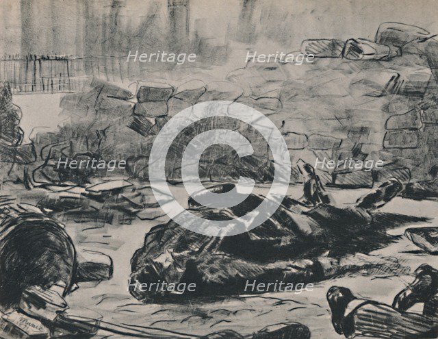 'The Barricade', c.1871-1873, (1946). Artist: Edouard Manet.