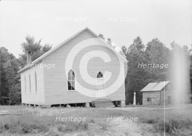 Negro Baptist church, Bushy Fork, North Carolina, 1939. Creator: Dorothea Lange.