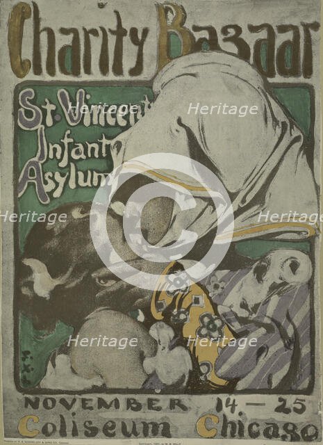 Charity bazaar St. Vincent infant asylum, c1901. Creator: Unknown.