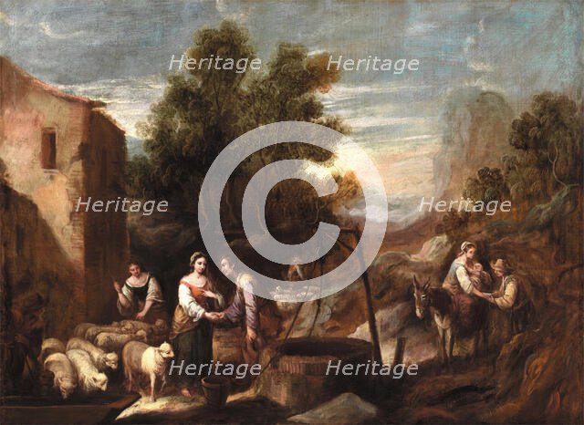 Jacob and Rachel, between 1665 and 1700. Creator: Francisco Antolinez.