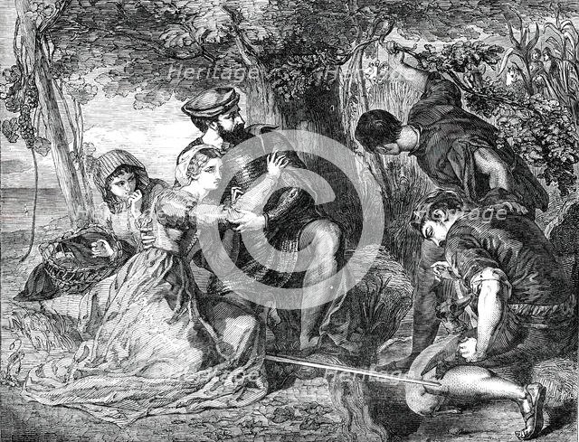 "Francesco Novello di Carrara and the Lady Taddea...", 1850.  Creator: Unknown.