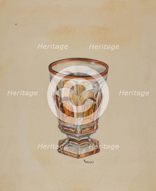 Footed Tumbler, c. 1936. Creator: Ralph Atkinson.