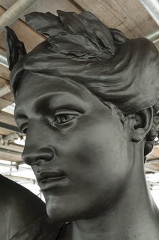 Detail, quadriga statue, Wellington Arch, Hyde Park Corner, Westminster, London, c2015. Artist: Derek Kendall.