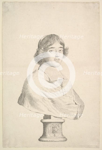 Emmanuel-Théodose de La Tour d'Auvergne, duc d'Albret et cardinal de Bouillon, 1673. Creator: Claude Mellan.