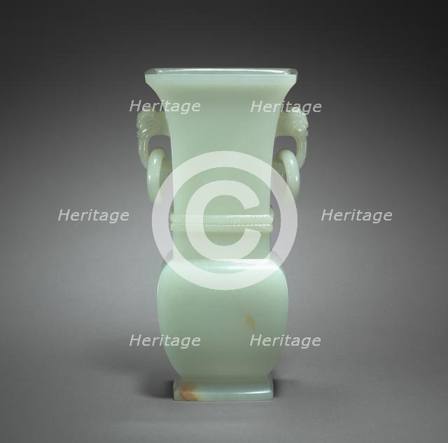 Vase in the Form of Archaic Hu, 1700s. Creator: Unknown.