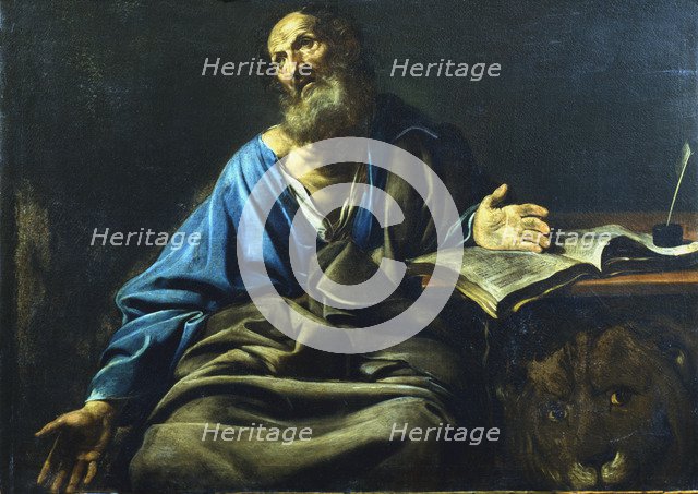 'St Mark the Evangelist', c1611-1632. Artist: Valentin de Boulogne