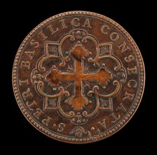 Consecration of St. Peter's (Botonée Cross in Quatrefoil Design) [reverse], 1628. Creator: Gasparo Mola.