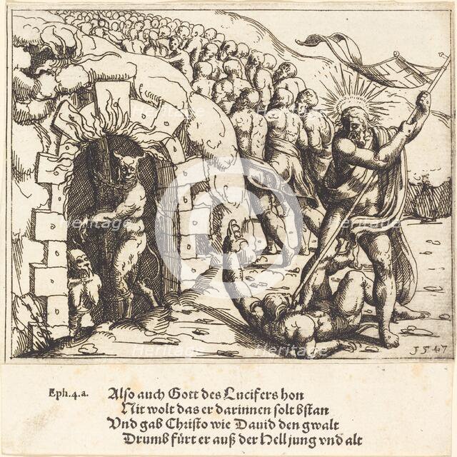 The Harrowing of Hell, 1547. Creator: Augustin Hirschvogel.