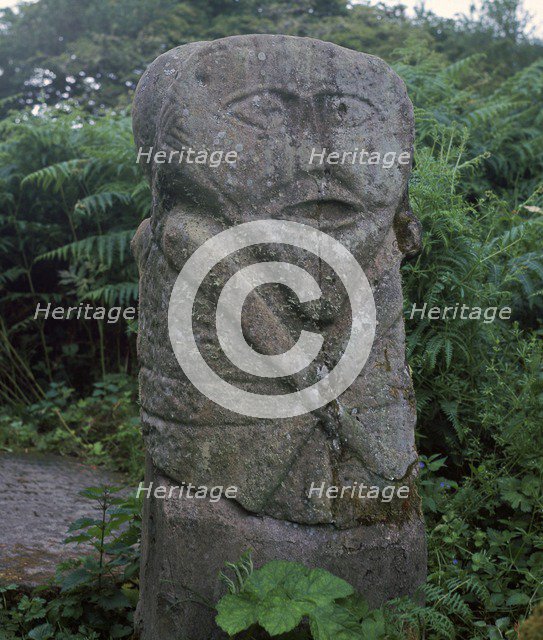 Two-headed Celtic 'Janus' figure, 5th century. Artist: Unknown