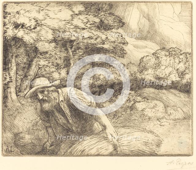 Man Foraging (L'homme au fourrage). Creator: Alphonse Legros.