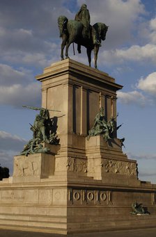 Equestrian monument dedicated to Giuseppe Garibaldi, Piazza Garibaldi, Rome, Italy, 2009.  Creator: LTL.