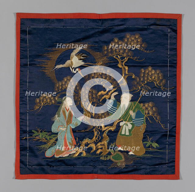 Fukusa (Gift Cover), Japan, late Edo period (1789-1868)/ Meiji period (1868-1912), late 19th cent. Creator: Unknown.