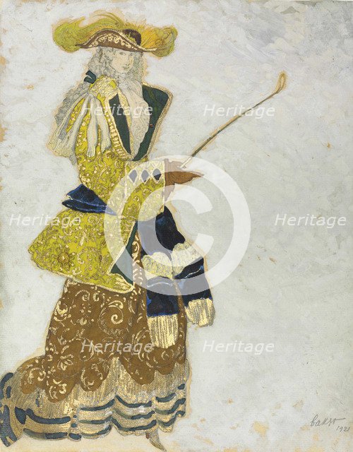 Costume design for the ballet Sleeping Beauty by P. Tchaikovsky, 1921.