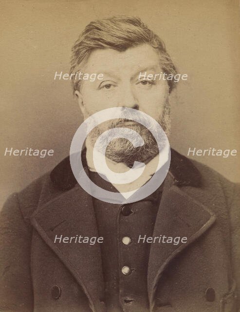 Capette. Joseph, Désiré. 56 ans, né à Paris VI. Maroquinier. Anarchiste. 7/3/94., 1894. Creator: Alphonse Bertillon.