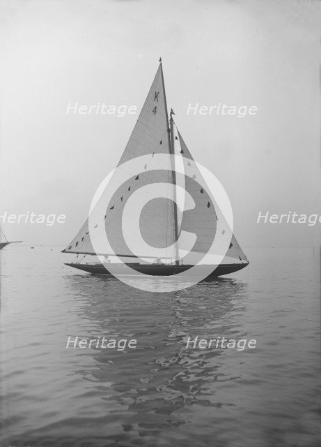 'Anitra' dressed with flags, 1912. Creator: Kirk & Sons of Cowes.