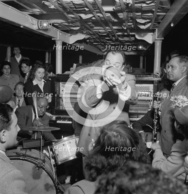 Portrait of Baby Dodds, Marty Marsala, Bunty Pendelton, and Albert Nicholas...N.Y., ca. July 1947. Creator: William Paul Gottlieb.