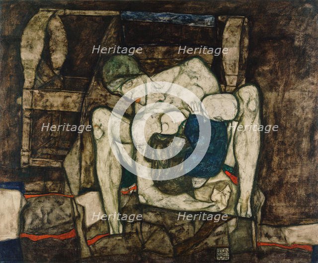 Blind mother, 1914. Creator: Schiele, Egon (1890-1918).