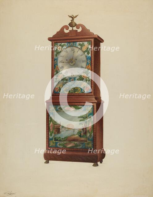 Mantel Clock, c. 1938. Creator: Frank Wenger.