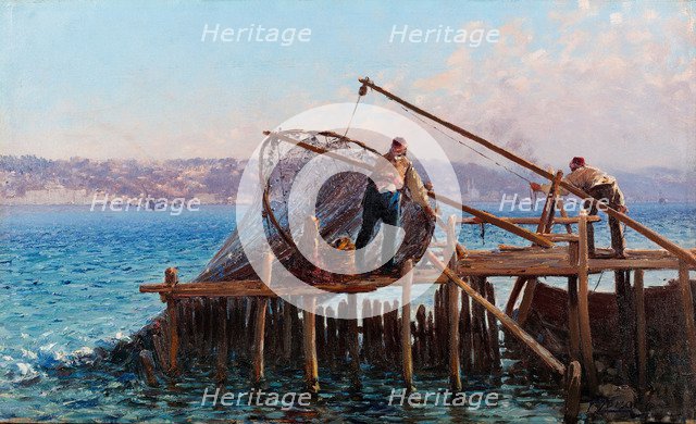 Fishermen. Artist: Zonaro, Fausto (1854-1929)