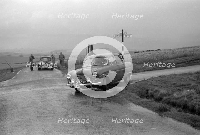 1954 Ford Zephyr, J.Risk, P.Wren on Redex Rally. Creator: Unknown.