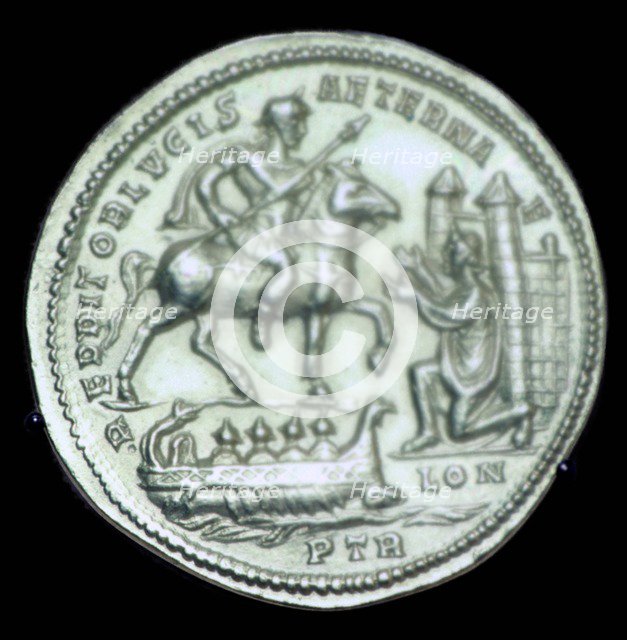 Gold medallion of Constantius I, 3rd century. Artist: Unknown