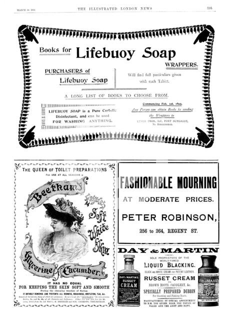 Page of advertisements, 1895. Creator: Unknown.