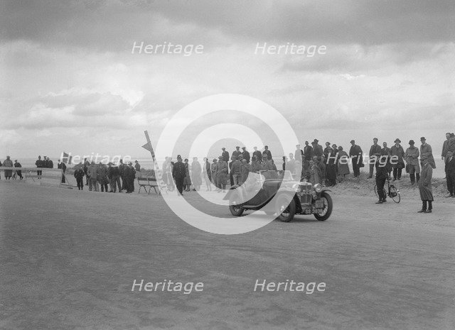 MG PA 2-seater sports competing in the RSAC Scottish Rally, 1934. Artist: Bill Brunell.