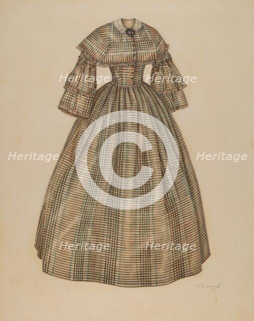 Dress, c. 1940. Creator: Virginia Berge.