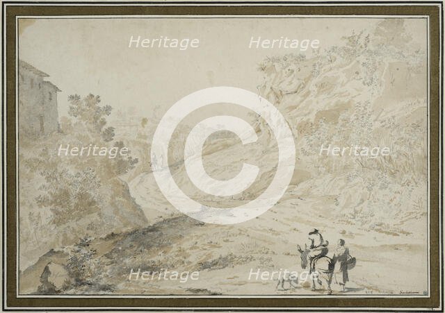 Italian landscape. Creator: Johannes Lingelbach.