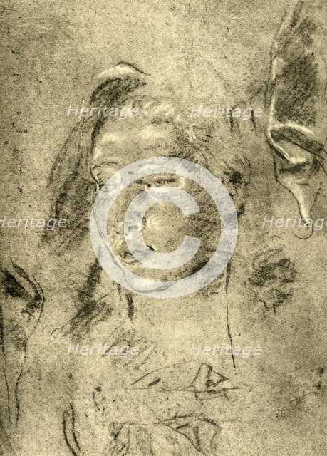 'Head of a Young Woman', mid 18th century, (1928). Artist: Giovanni Battista Tiepolo.