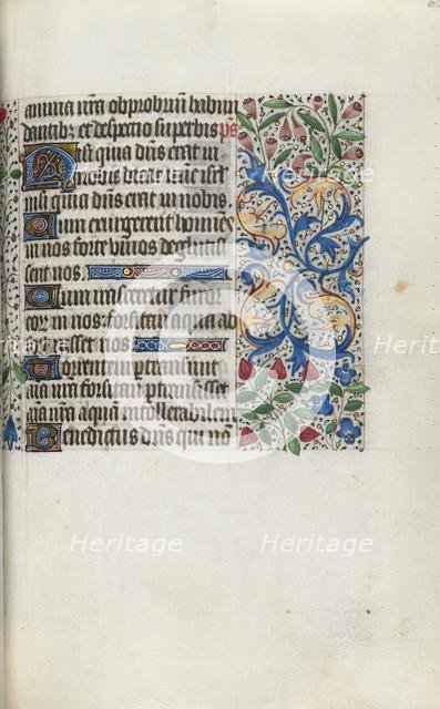 Book of Hours (Use of Rouen): fol. 65r, c. 1470. Creator: Master of the Geneva Latini (French, active Rouen, 1460-80).