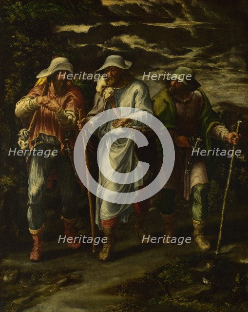 The Walk to Emmaus, c. 1570. Artist: Orsi, Lelio (1511-1587)
