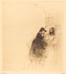 The Meeting under the Arch (second plate), 1910. Creator: Jean Louis Forain.