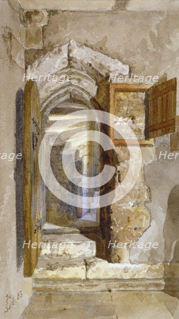 Interior view of the Salt Tower within the Tower of London, 1883. Artist: John Crowther