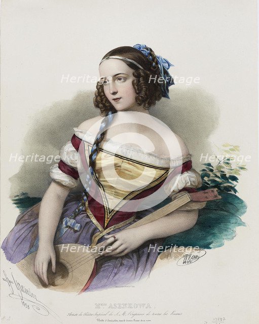 Portrait of the actress Varvara Asenkova (1817-1841).