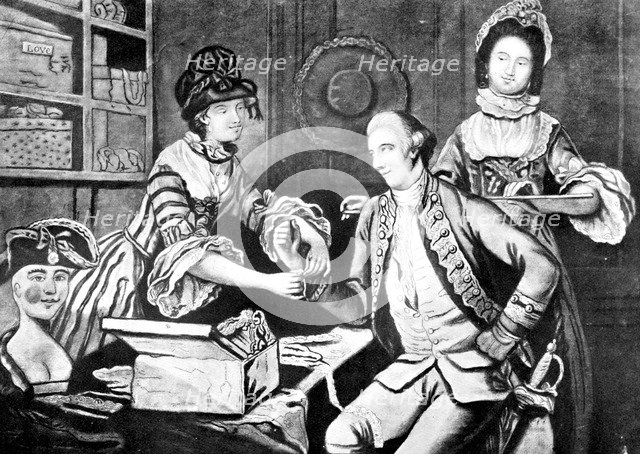 'The Rival Milliners', 1770. Artist: Unknown